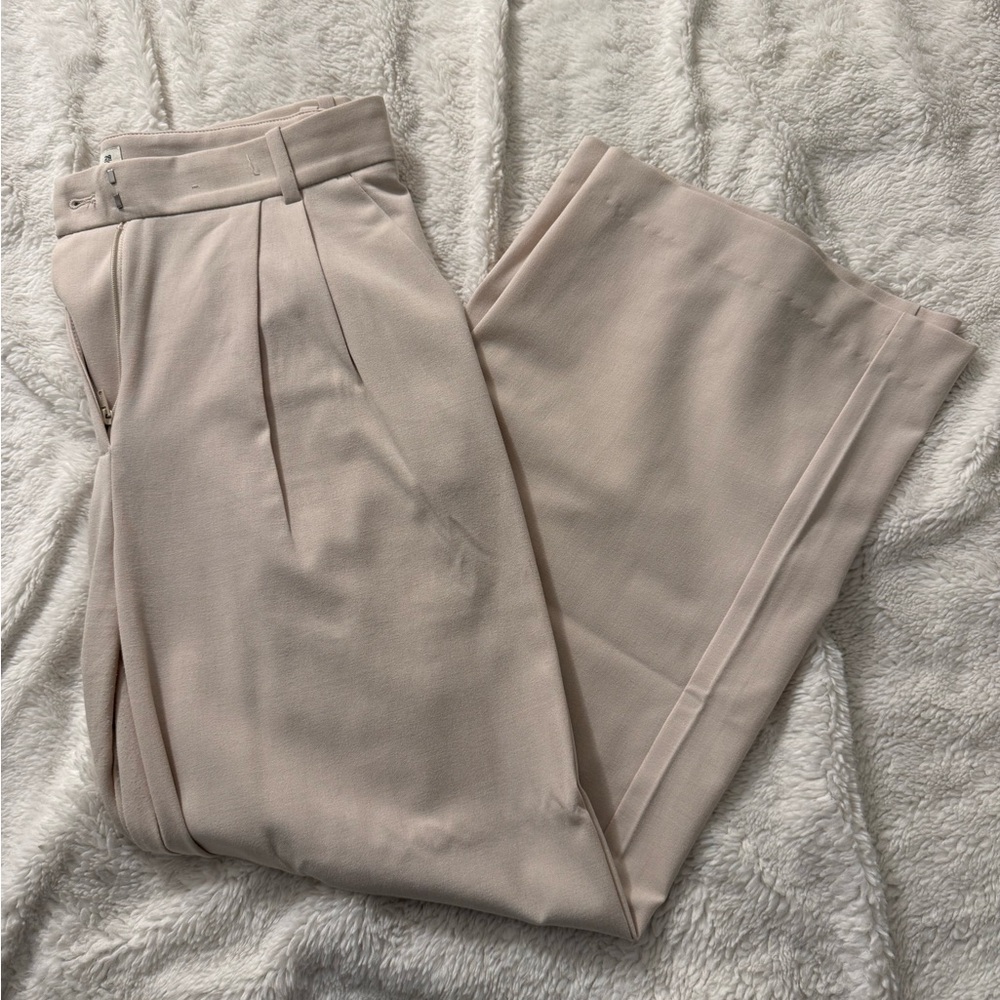 Abercrombie & Fitch Women’s Cream Sloane Tailored Wide Leg Pant